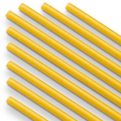 Трубочка полимерная для шаров, флагштоков и сахарной ваты ЖЕЛТАЯ