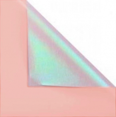 Пленка матовая двухсторонняя с мерцанием Персиковая